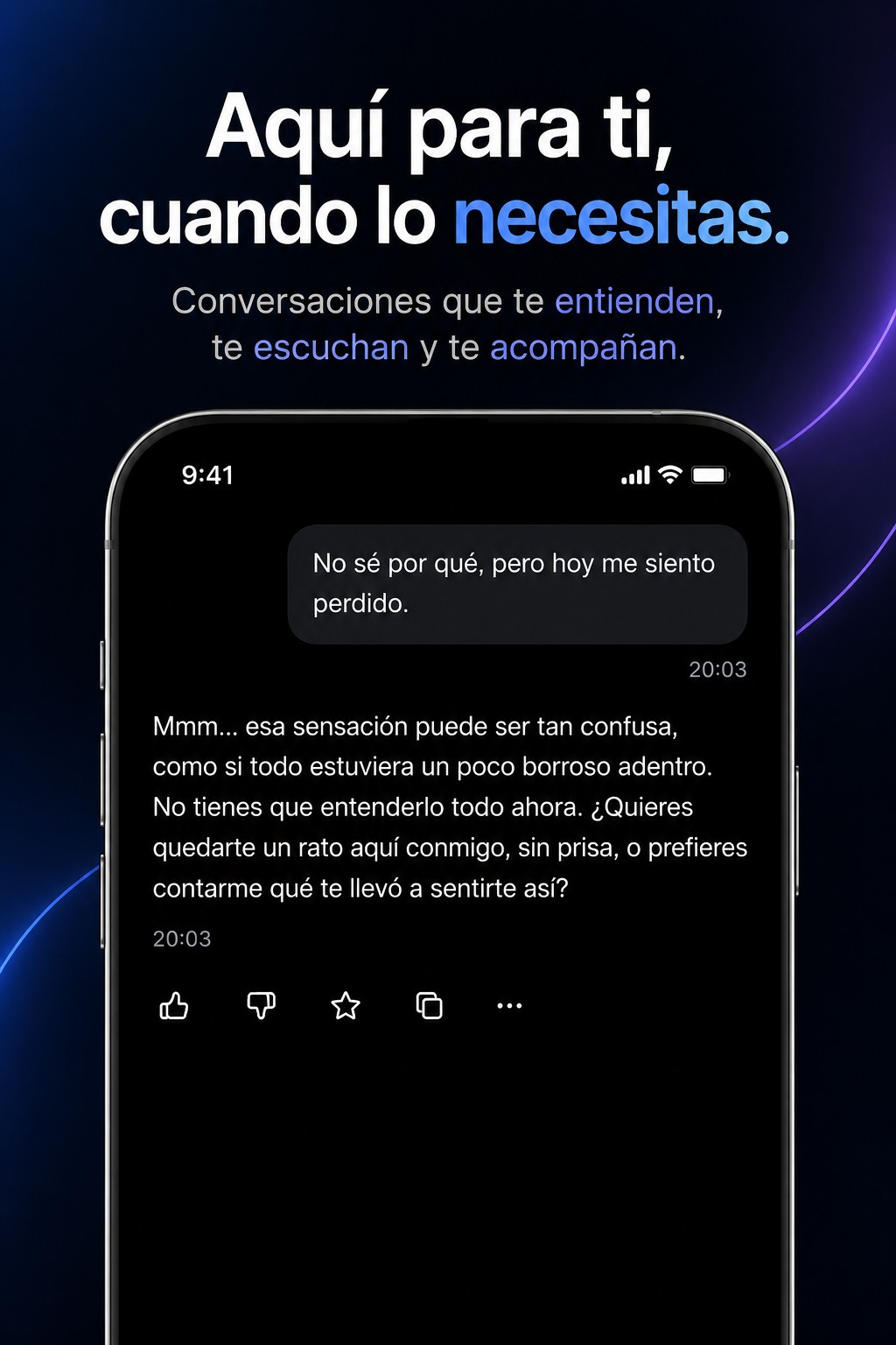 Captura de Neura para apoyo emocional